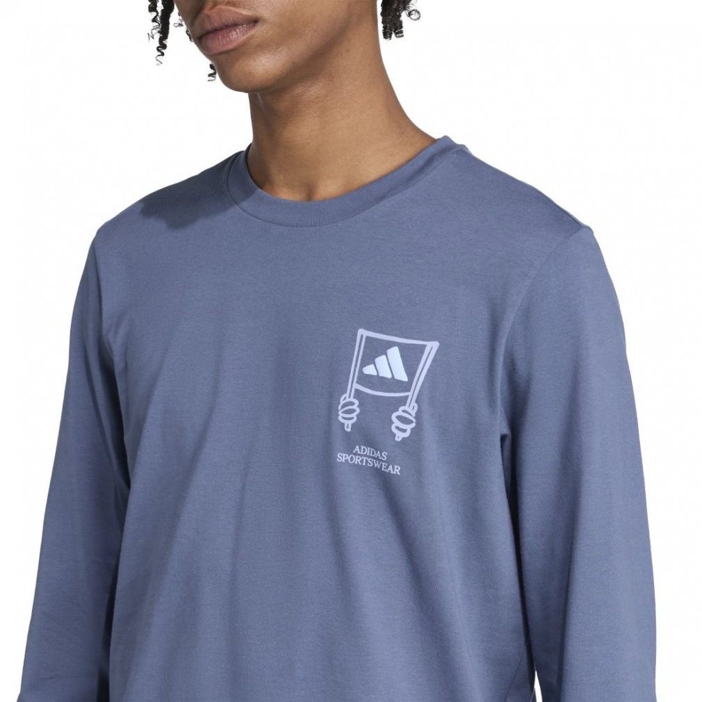 アディダス メンズ 長袖 Tシャツ スタジアム クラウド ルーズ