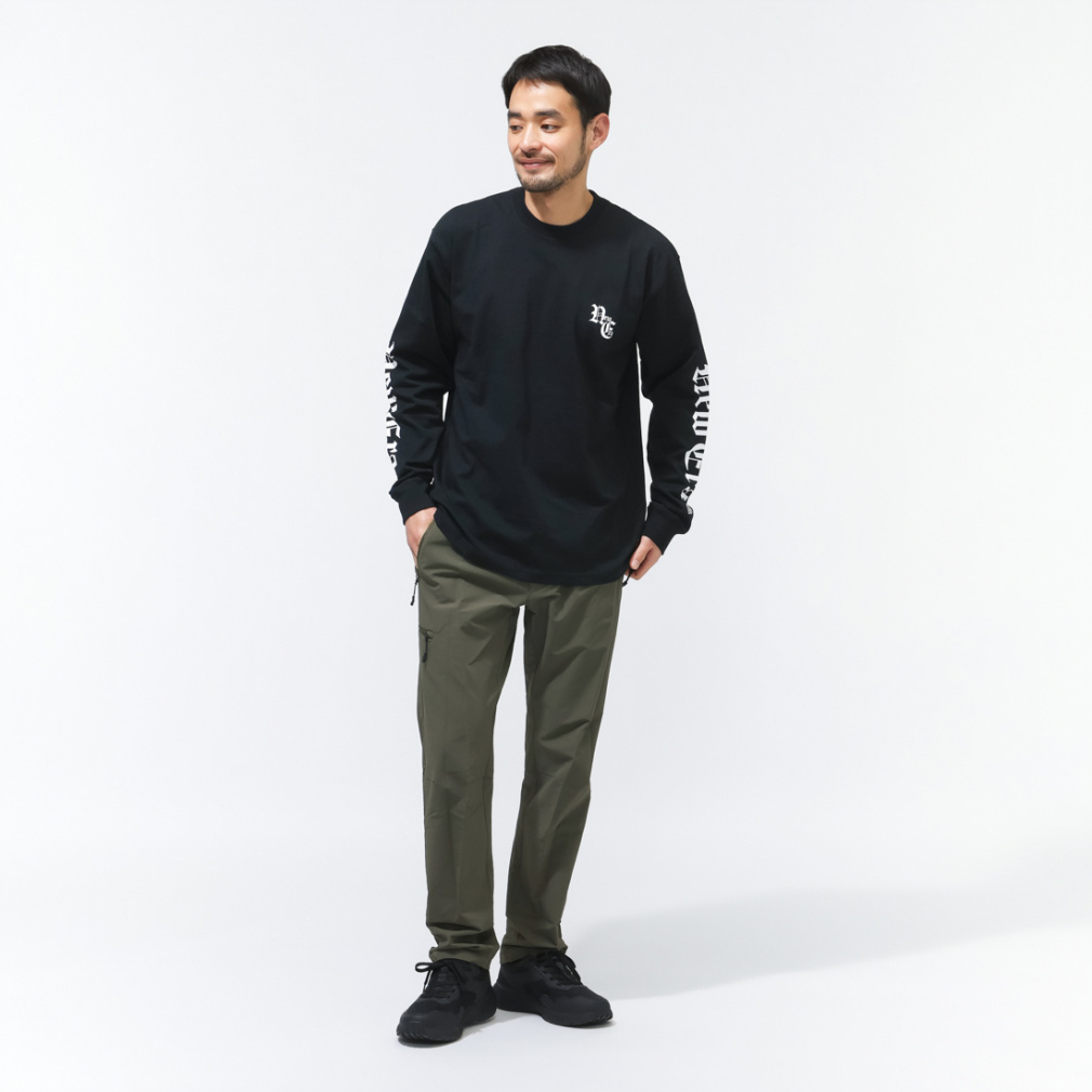 ニューエラ メンズ 長袖 Tシャツ LS CT TEE OLD ENGLISH BLK 14856735
