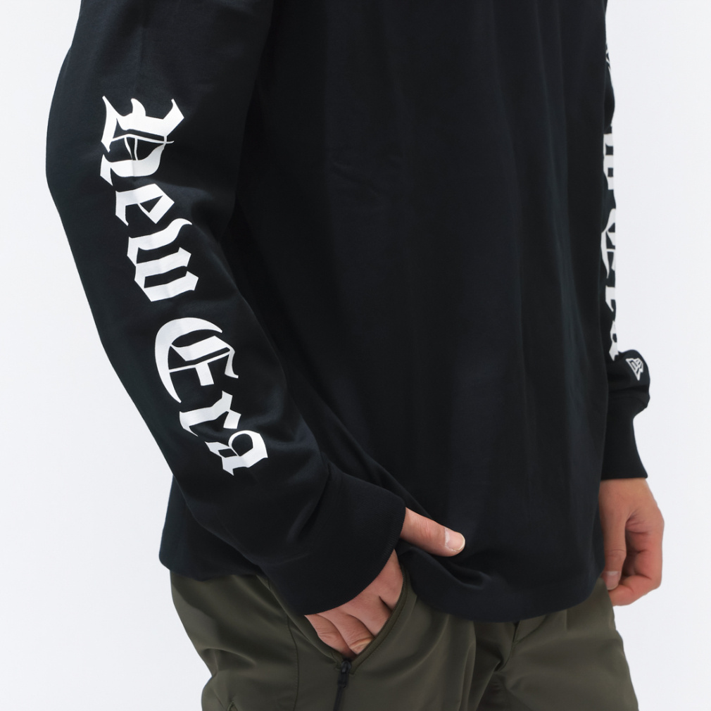 ニューエラ メンズ 長袖 Tシャツ LS CT TEE OLD ENGLISH BLK 14856735