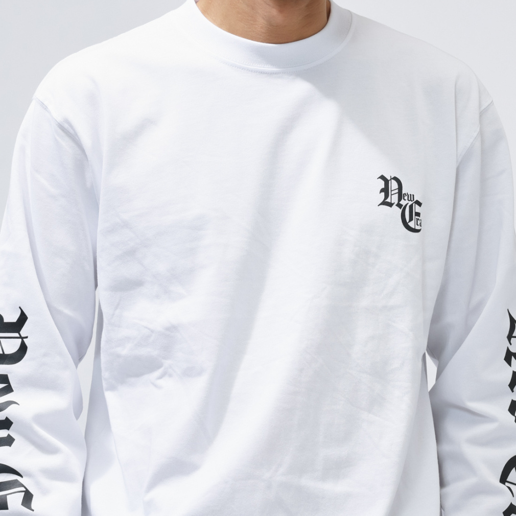 ニューエラ メンズ 長袖 Tシャツ LS CT TEE OLD ENGLISH WHI 14856734