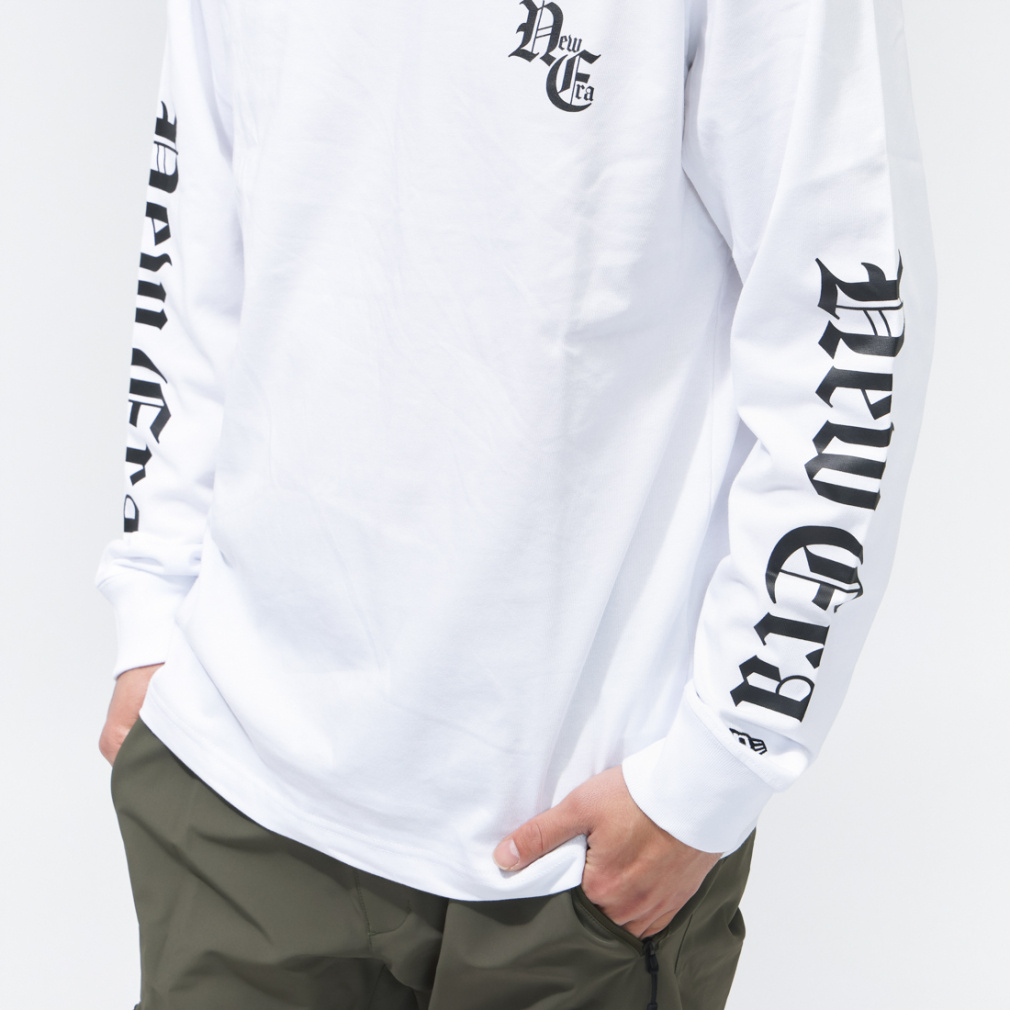 ニューエラ メンズ 長袖 Tシャツ LS CT TEE OLD ENGLISH WHI 14856734