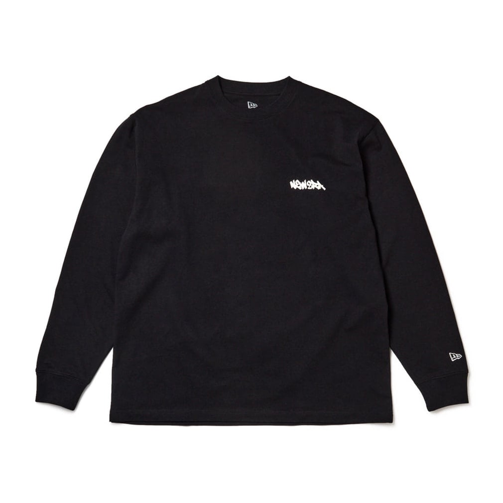 ニューエラ メンズ 長袖 Tシャツ LS OS CT T TAGGING LOGO BLK 263