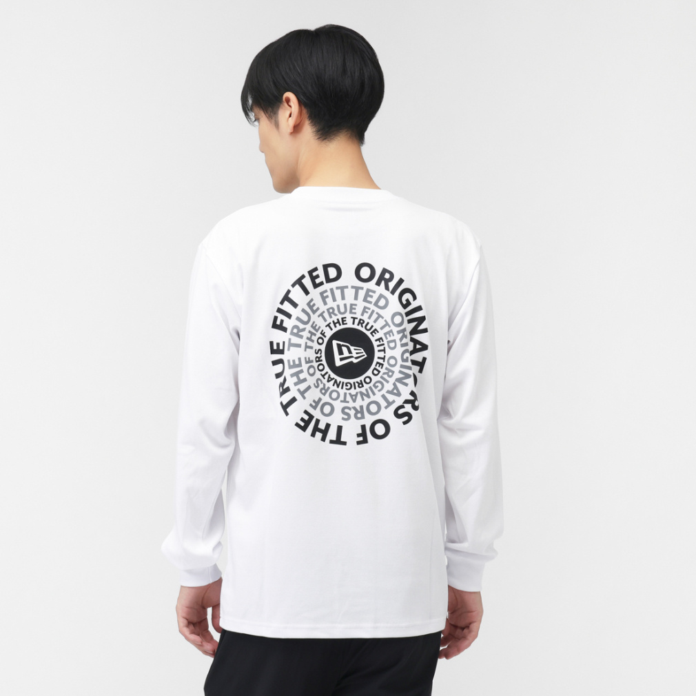ニューエラ メンズ 長袖 Tシャツ LS PF TEE CIRCLE OOTTF WHI 252