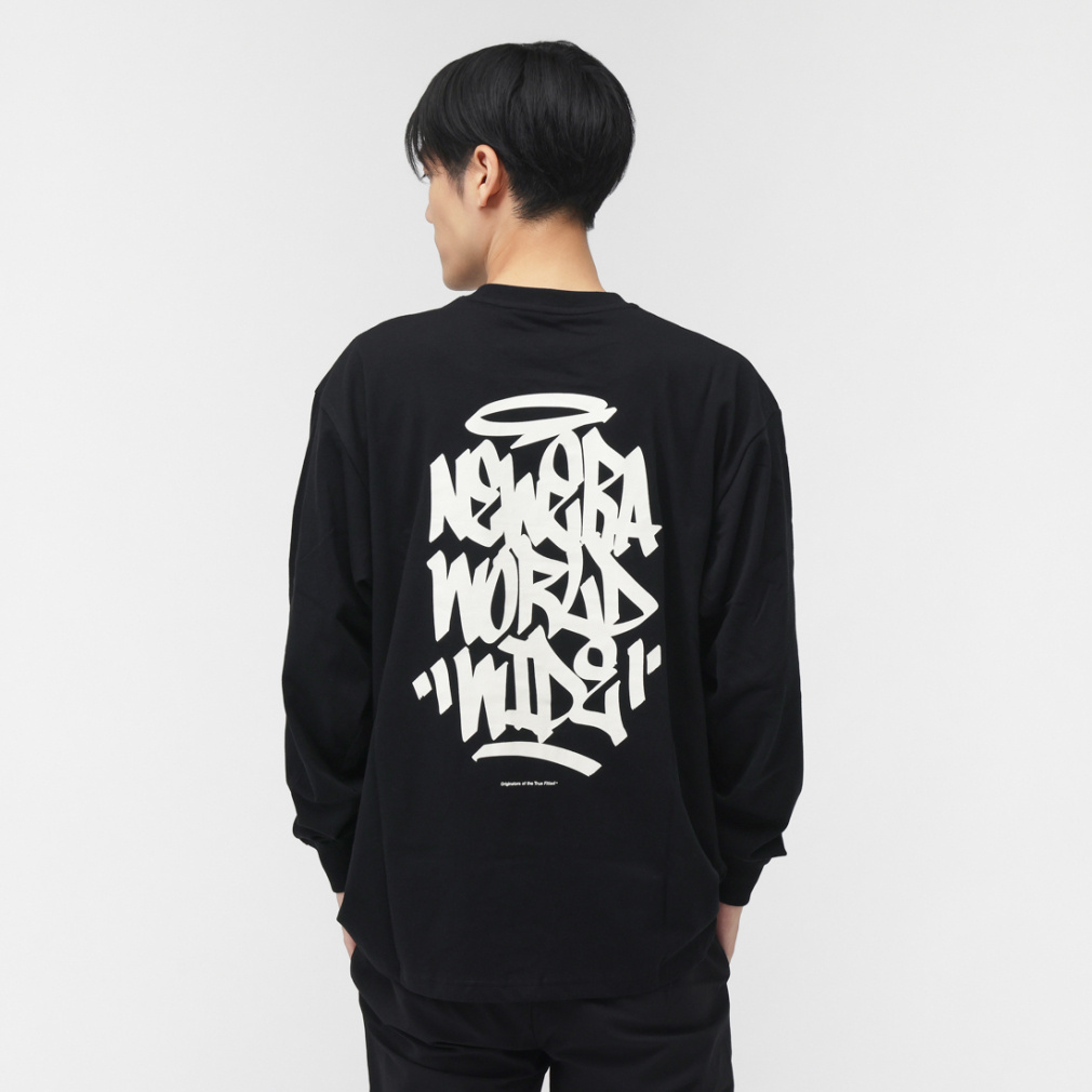 ニューエラ メンズ 長袖 Tシャツ LS OS CT TEE TAGGING BLK 252