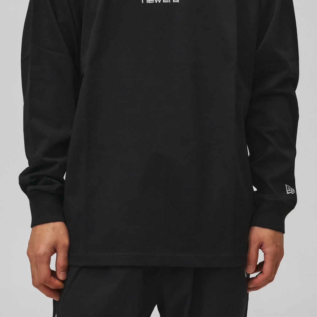 ニューエラ メンズ 長袖 Tシャツ LS OS CT TEE BOX LOGO BLK 263