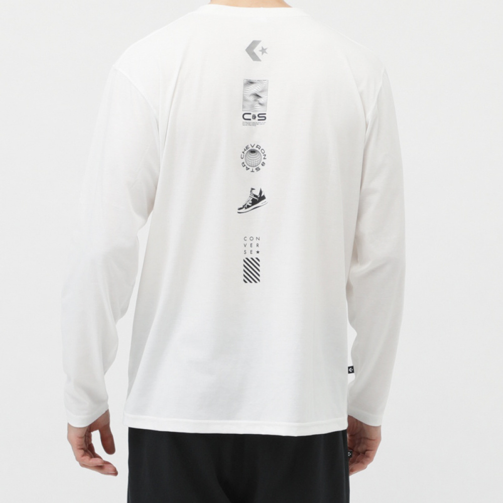 コンバース メンズ 長袖 Tシャツ バーティカル PT L/S Tシャツ 4020012