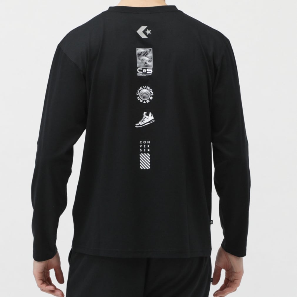 コンバース メンズ 長袖 Tシャツ バーティカル PT L/S Tシャツ 4020012