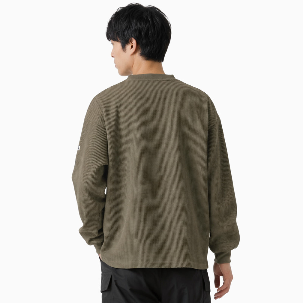 コンバース メンズ 長袖 Tシャツ シンセティックワッフル クルートップ
