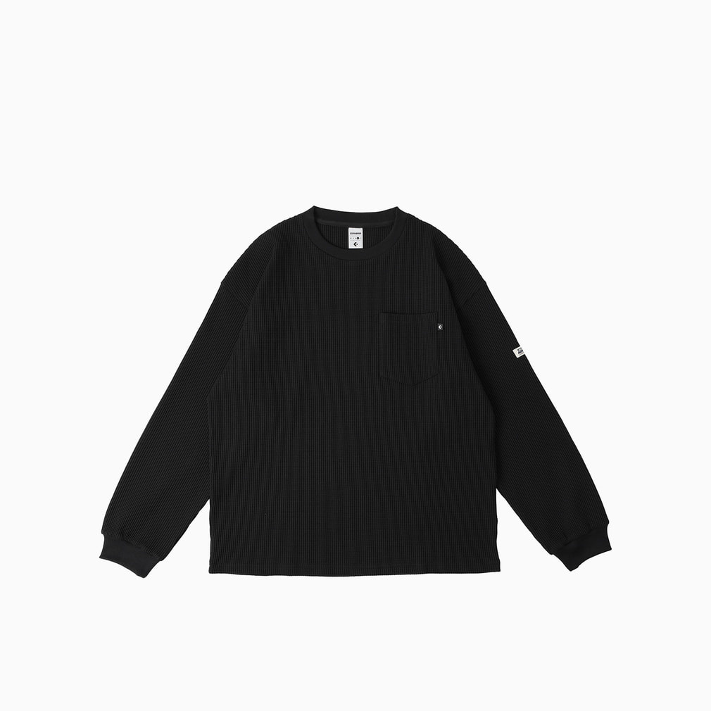 コンバース メンズ 長袖 Tシャツ シンセティックワッフル クルートップ