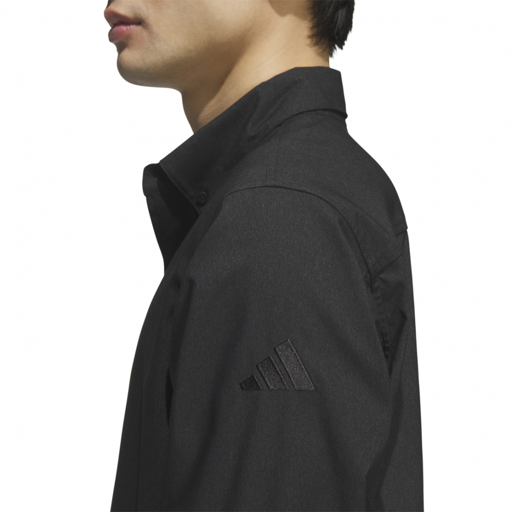 アディダス メンズ 長袖 シャツ レギュラーフィット デニム ボタン