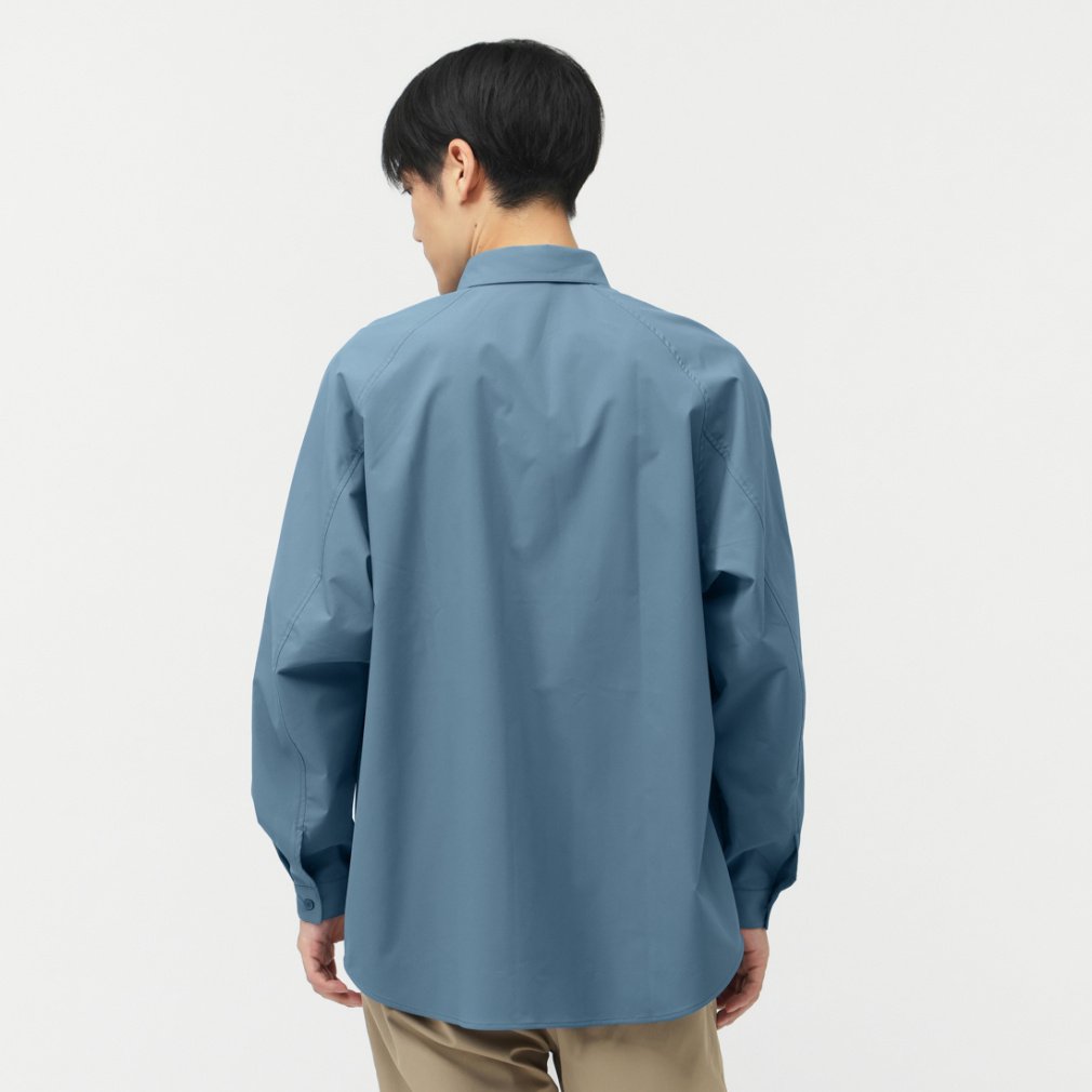 ニューバランス THE CITY メンズ 長袖 シャツ ウーブンロングスリーブ