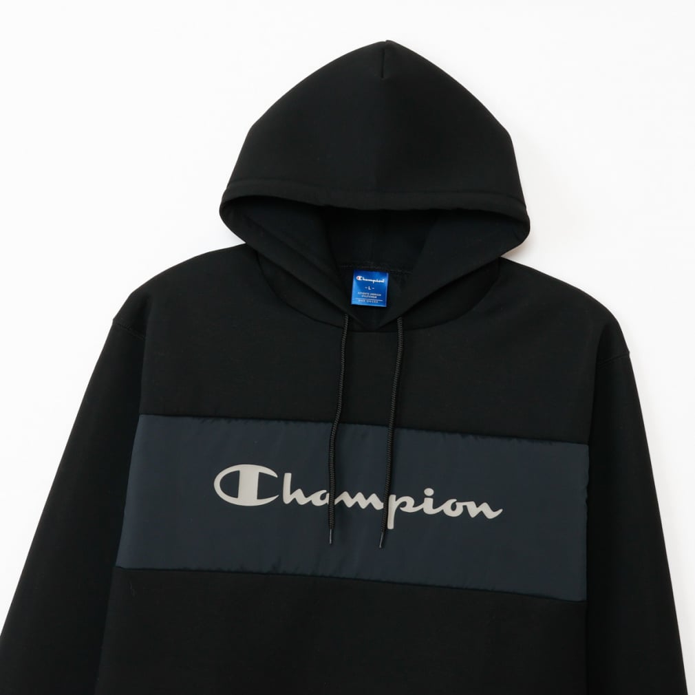チャンピオン　Wesleyan Ski Team フード付きスウェット チャンピオン メンズ スウェット パーカー TW 3LS HOODED SWEATSHIRT