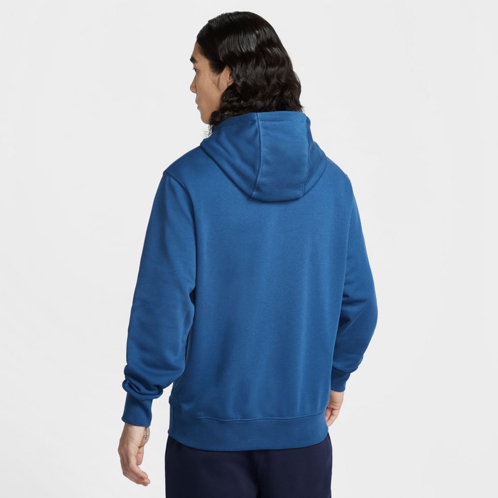 FCRB NIKE ナイキ フーディー 青 S スウェット迷彩パーカー 14AW ナイキ メンズ スウェット パーカー クラブ FT プルオーバー L/S