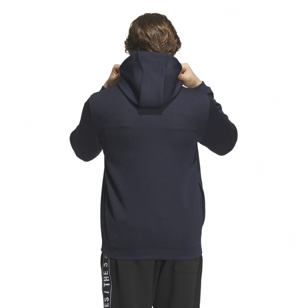 【超激レア】adidasアノラックパーカー　コーデュロイ　ドローコード　ブルーL adidas（アディダス）の「コーデュロイ フーディー / アディダス