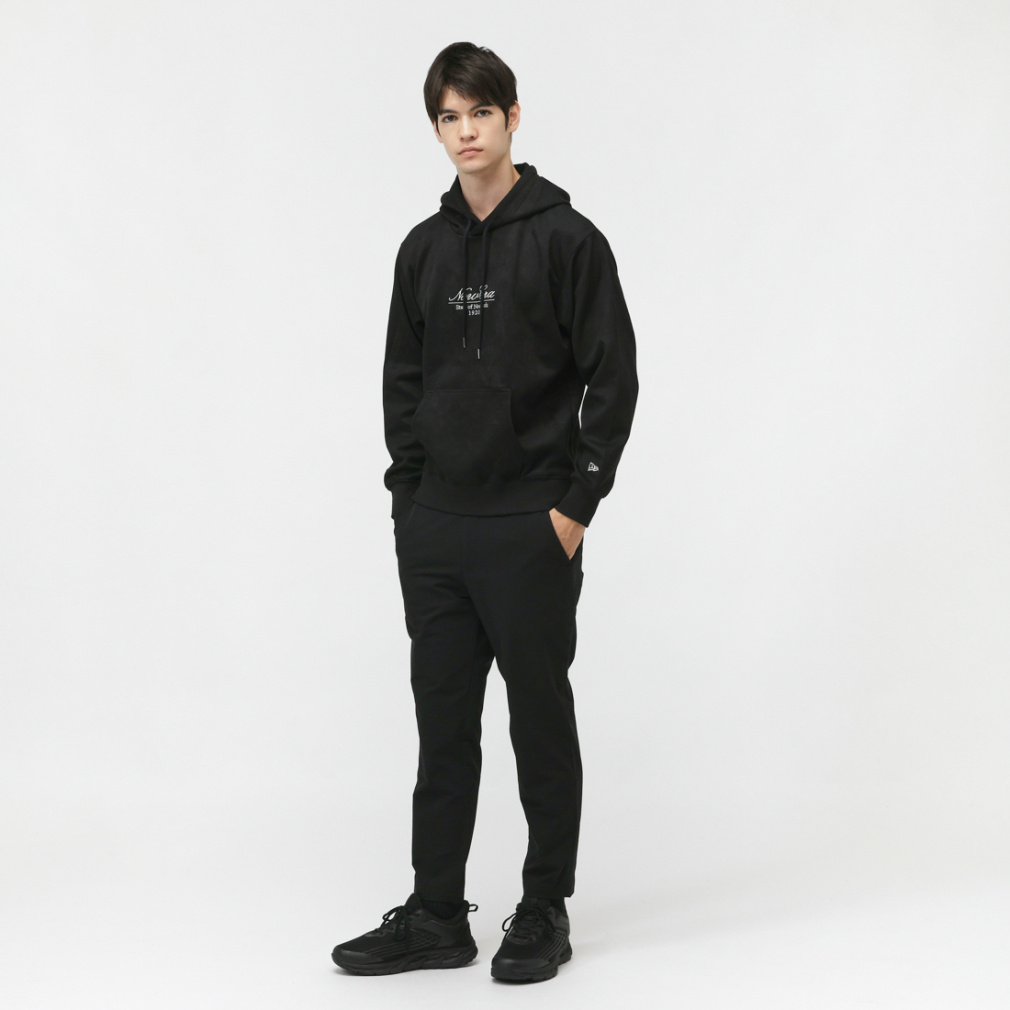 ニューエラ メンズ スウェット パーカー P SUEDE PO HOODIE BLK
