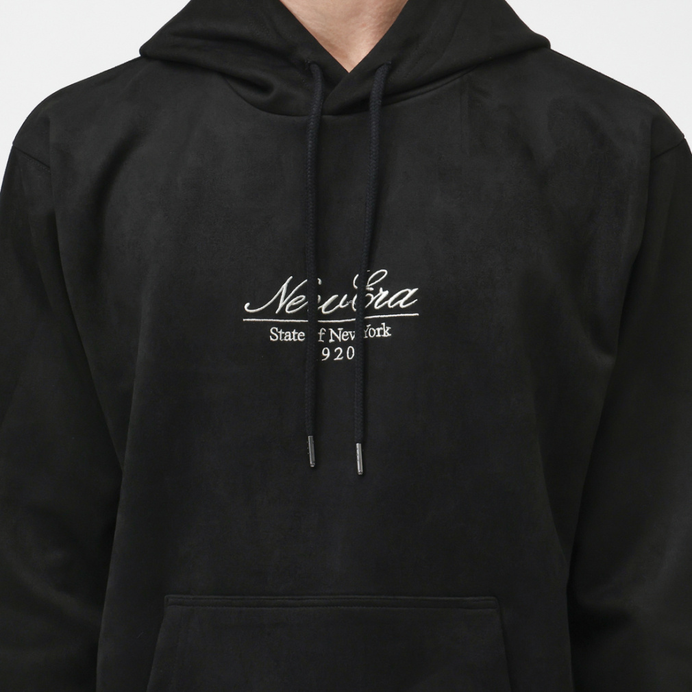 ニューエラ メンズ スウェット パーカー P SUEDE PO HOODIE BLK