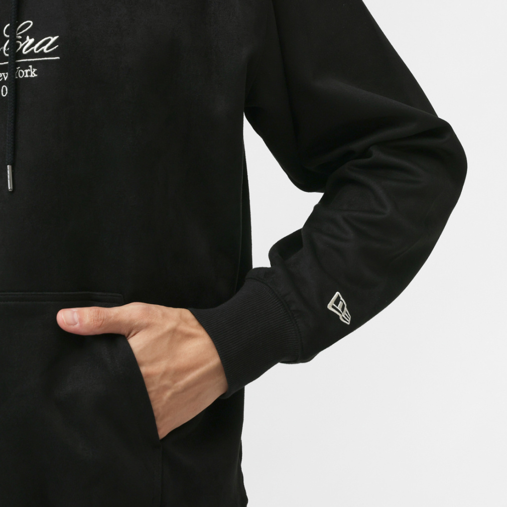 ニューエラ メンズ スウェット パーカー P SUEDE PO HOODIE BLK