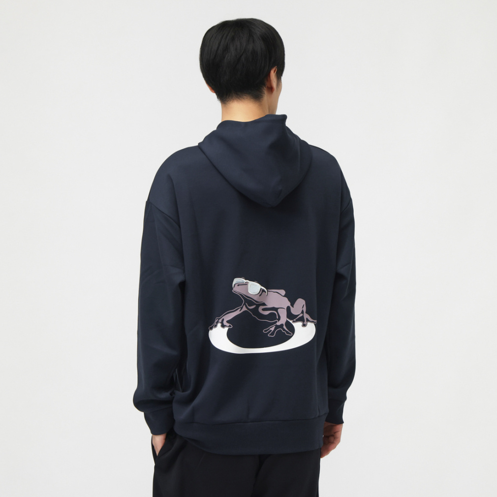 オークリー メンズ スウェット パーカー BORDERLESS QD FLEECE HOODIE