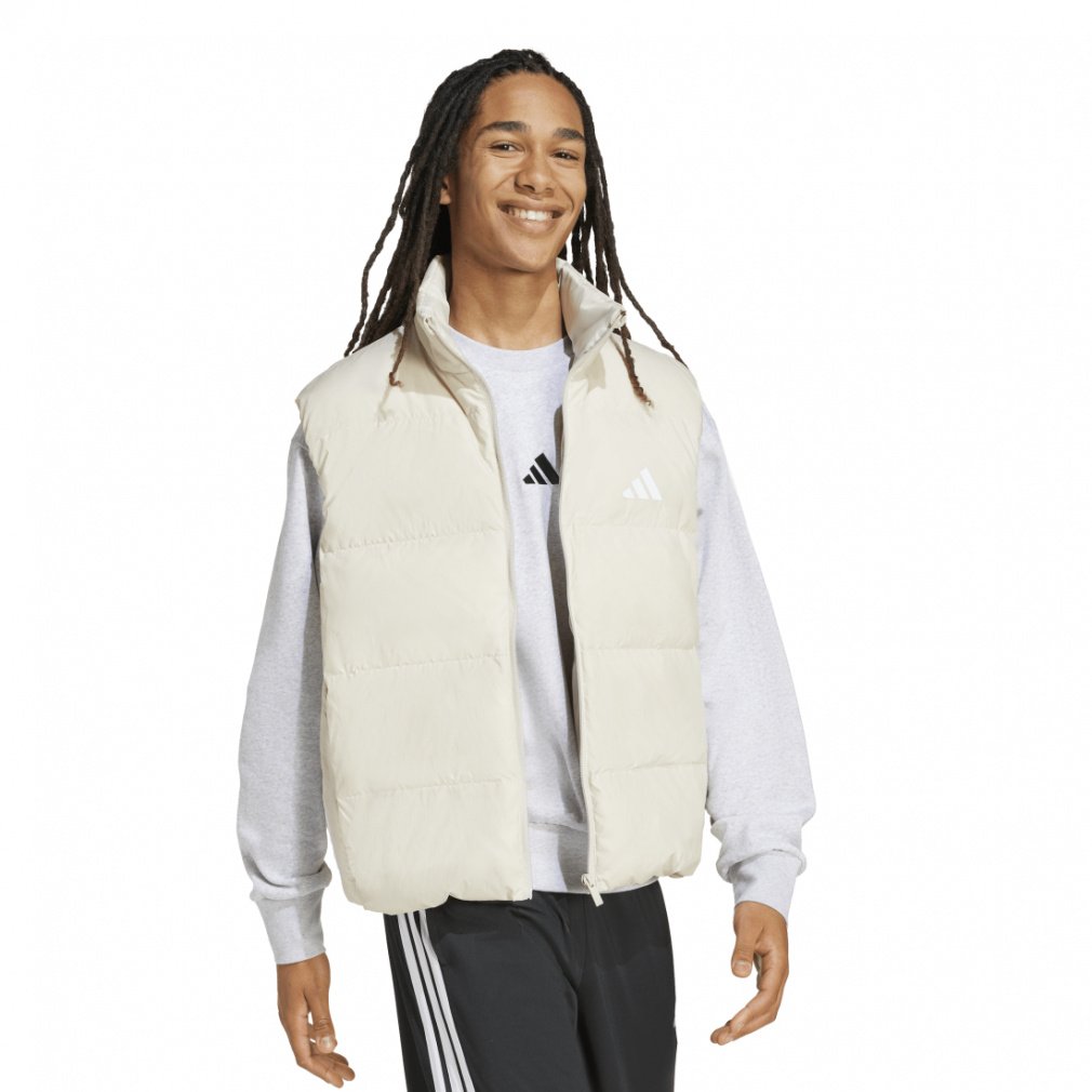 エッセンシャルズ クライマウォーム スリーストライプス パファー