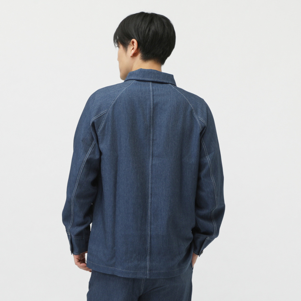 未使用●ニューバランス●THE CITY デニムライクジャケット Lサイズ NV 未使用 ニューバランス シティ デニムライクジャケット