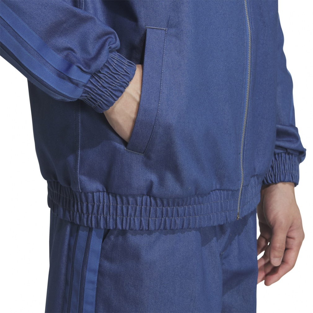 アディダス メンズ ウェア レギュラーフィット デニム トラックトップ