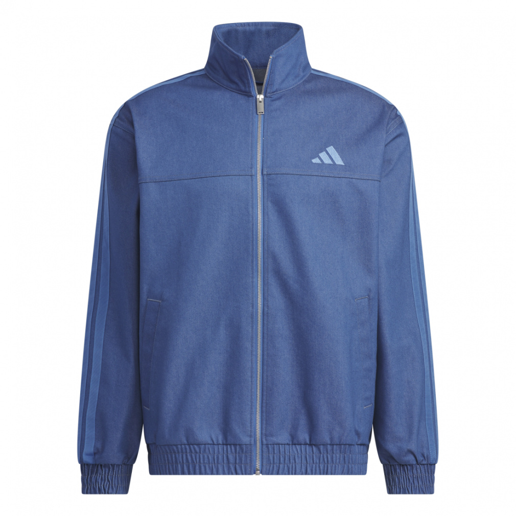 アディダス メンズ ウェア レギュラーフィット デニム トラックトップ