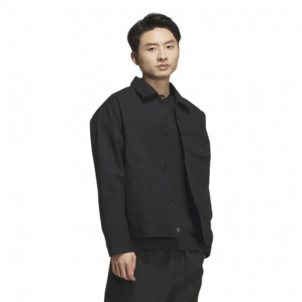  レギュラーフィットキャンバスジャケット アディダス メンズ ウェア ルーズフィット キャンバスジャケット