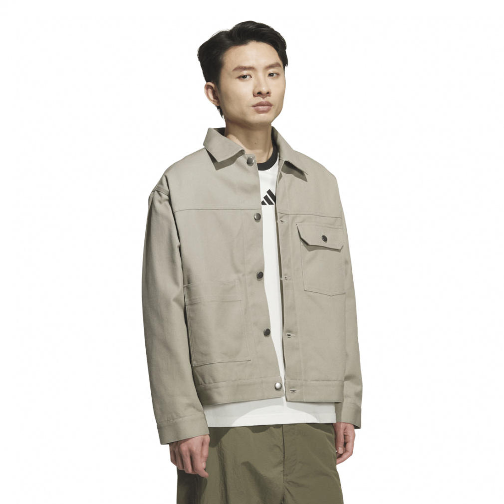 アディダス メンズ ウェア ルーズフィット キャンバスジャケット