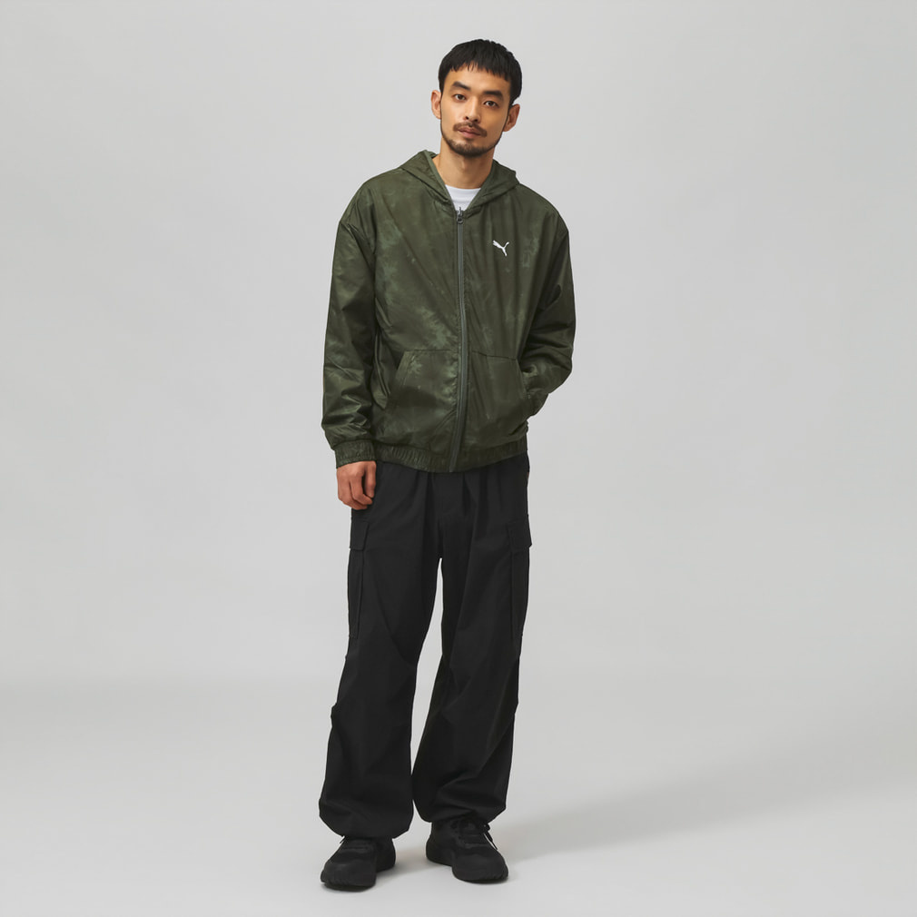 プーマ メンズ ウインドフルジップ ESS ELEVATED リバーシブル AOP FZ