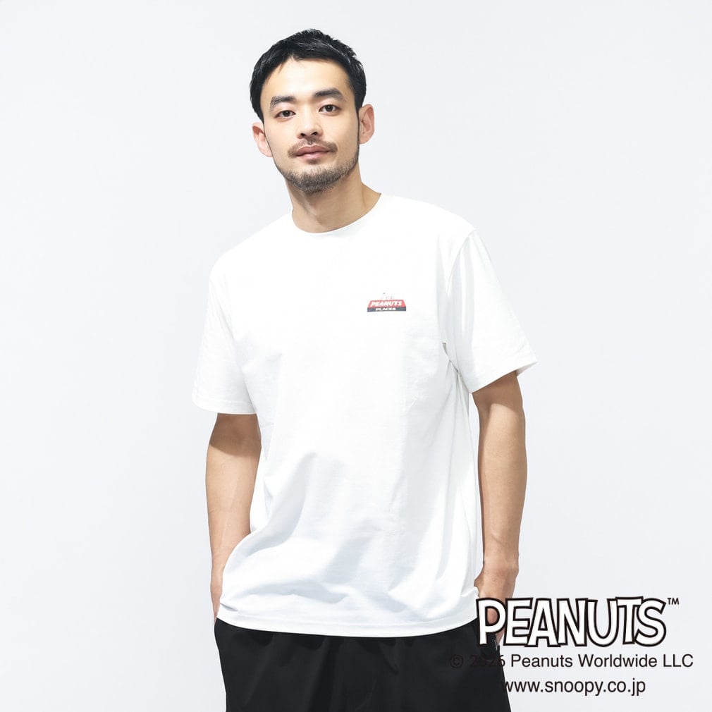 ピーナッツ スヌーピー メンズ 半袖 Tシャツ グラフィックTシャツ ピザ