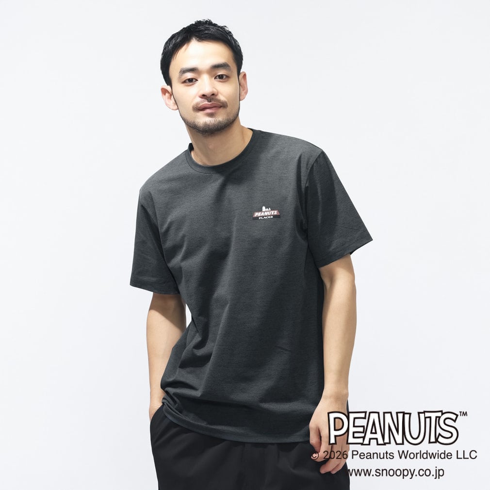 ピーナッツ スヌーピー メンズ 半袖 Tシャツ グラフィックTシャツ ピザ