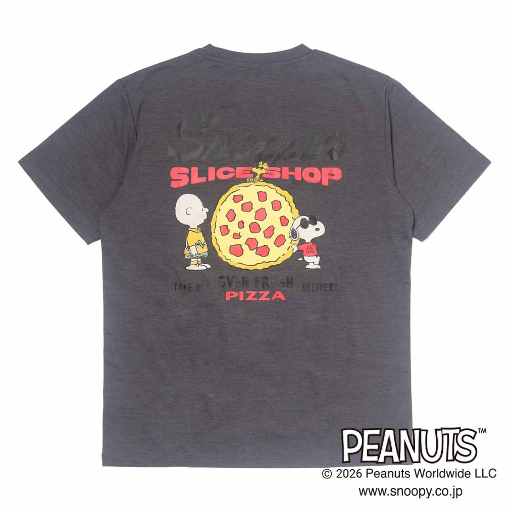 ピーナッツ スヌーピー メンズ 半袖 Tシャツ グラフィックTシャツ ピザ