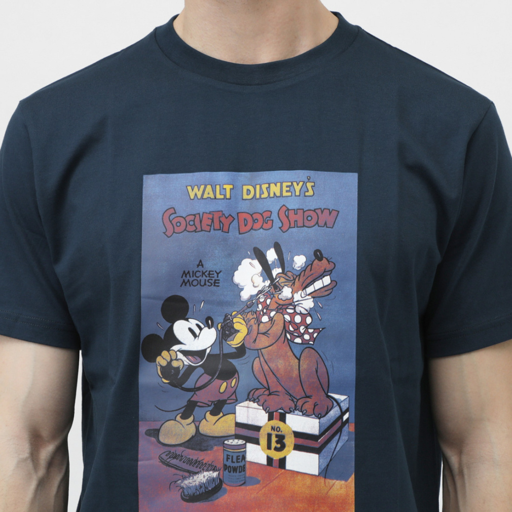 ディズニー メンズ 半袖 Tシャツ グラフィックTシャツ レトロ TRDN