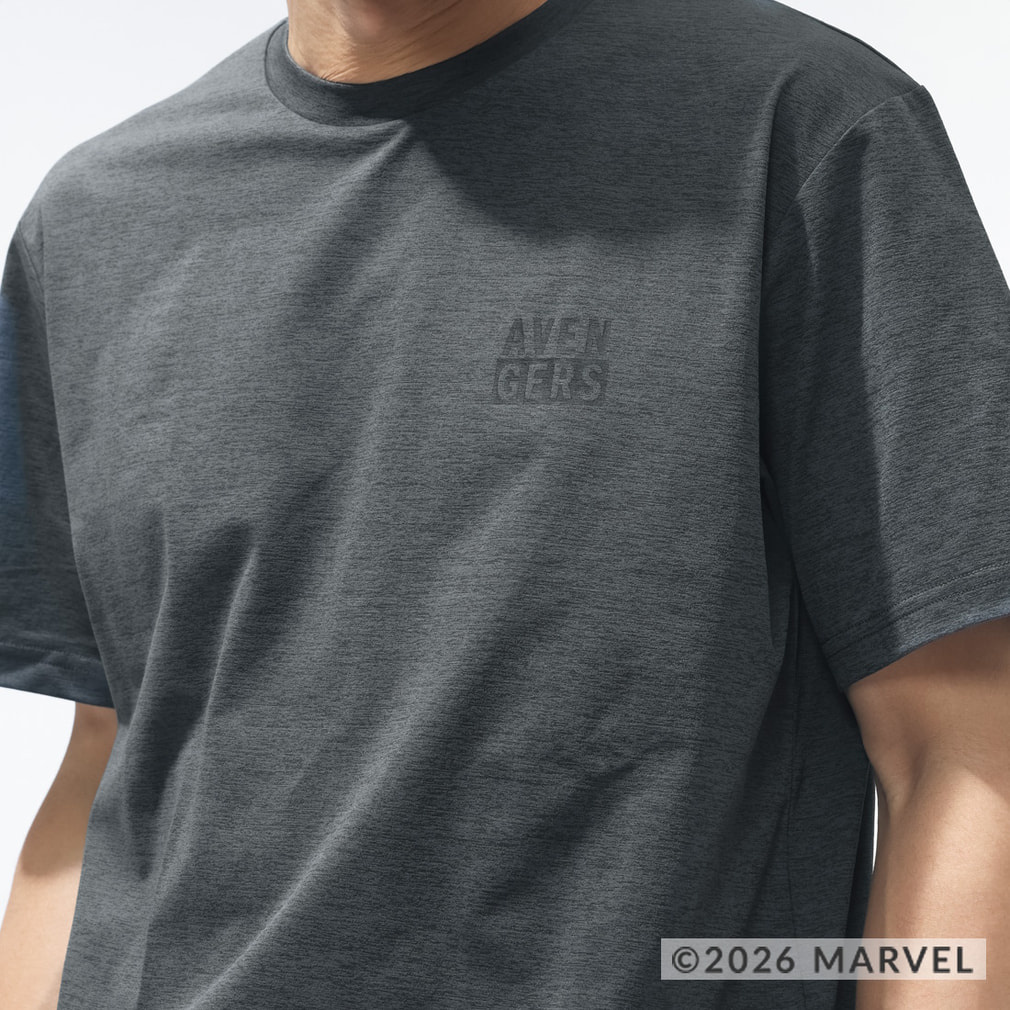 マーベル メンズ 半袖 Tシャツ UVカットドライグラフィックTシャツ