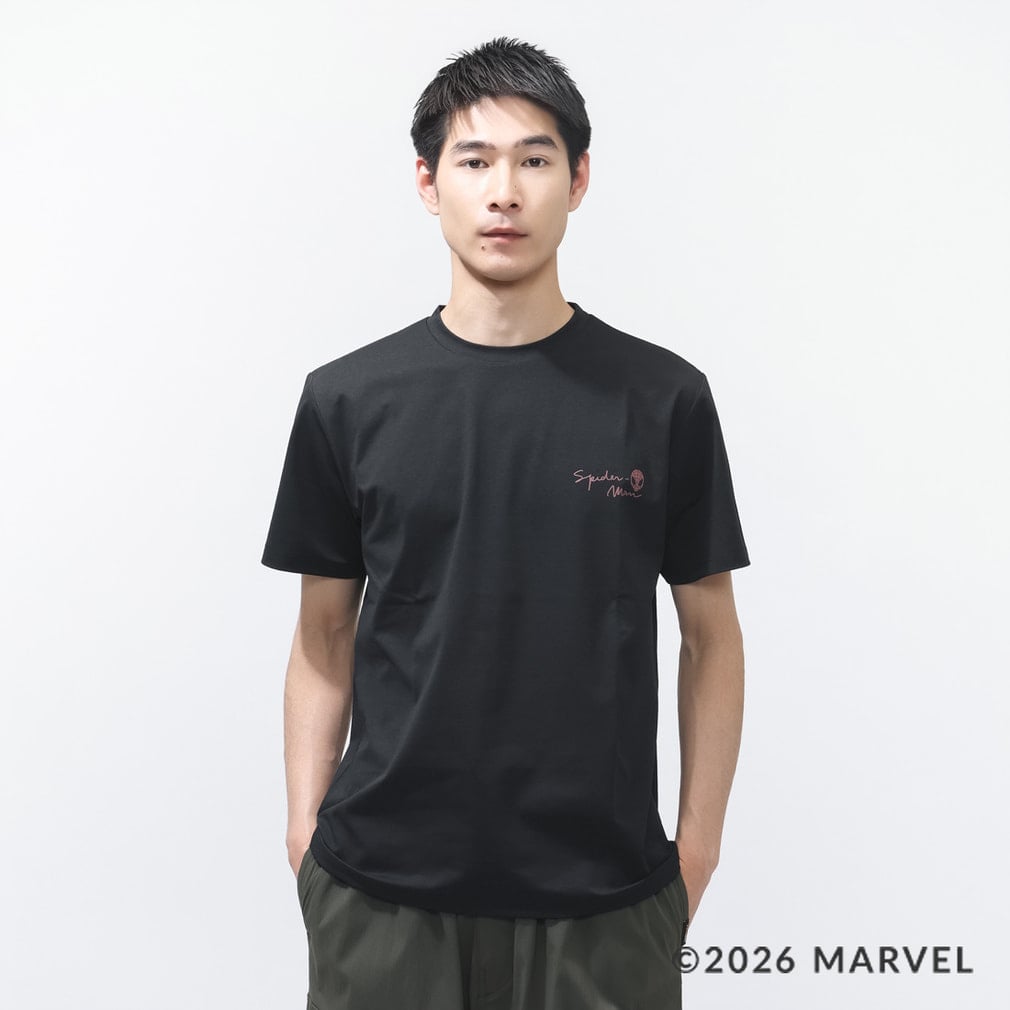 マーベル メンズ 半袖 Tシャツ UVカットドライグラフィックTシャツ