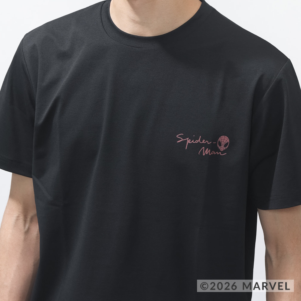 マーベル メンズ 半袖 Tシャツ UVカットドライグラフィックTシャツ
