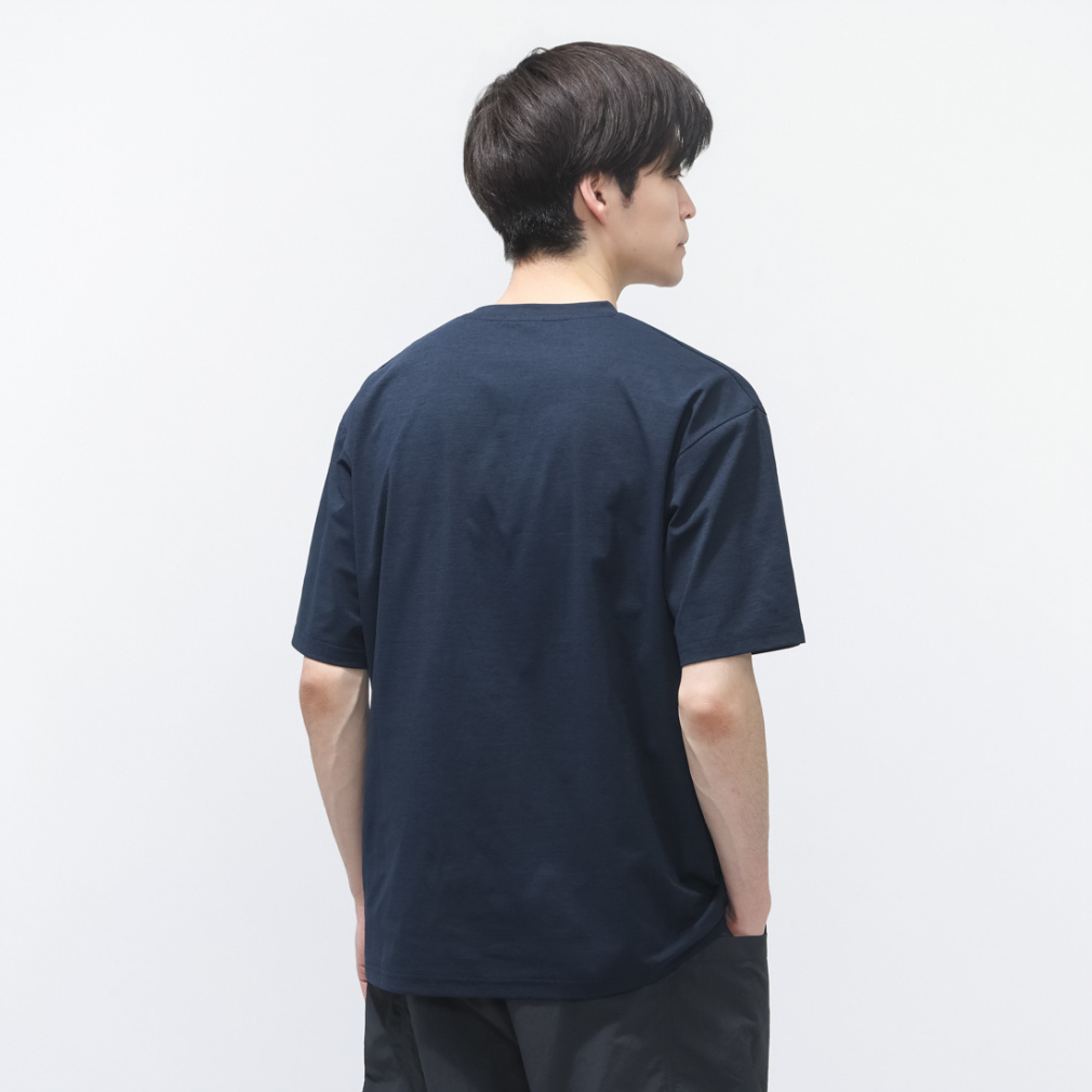 ティゴラ メンズ 半袖 Tシャツ UVカットTシャツ NYCセンターロゴ TRNYC