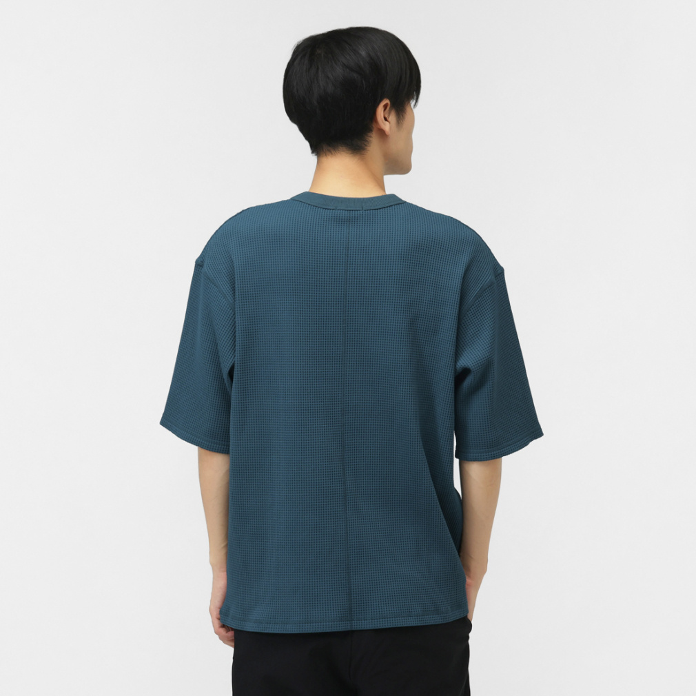 ティゴラ メンズ 半袖 Tシャツ ワッフル5分袖Tシャツ TR-9C1715TS