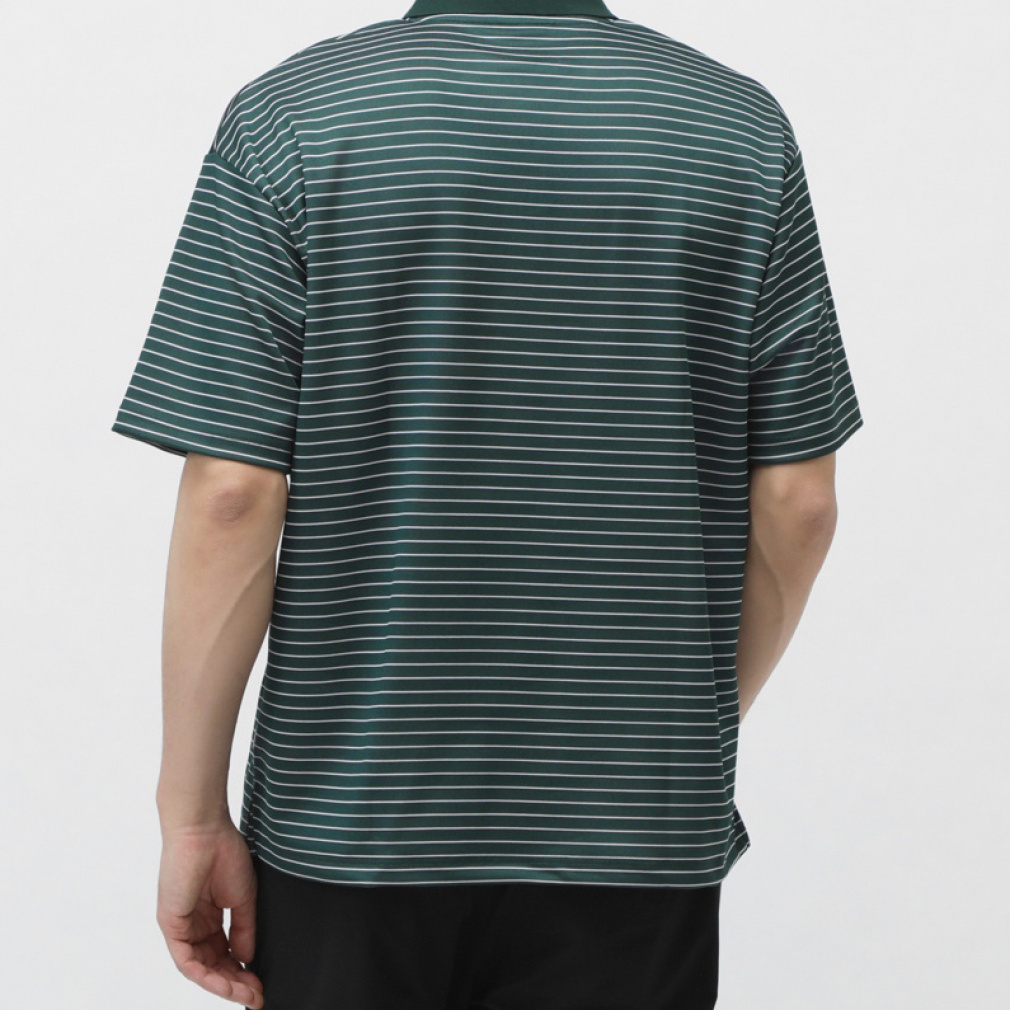 ティゴラ メンズ 半袖 ポロシャツ ボーダーポロシャツ SOLOTEX(R)使用