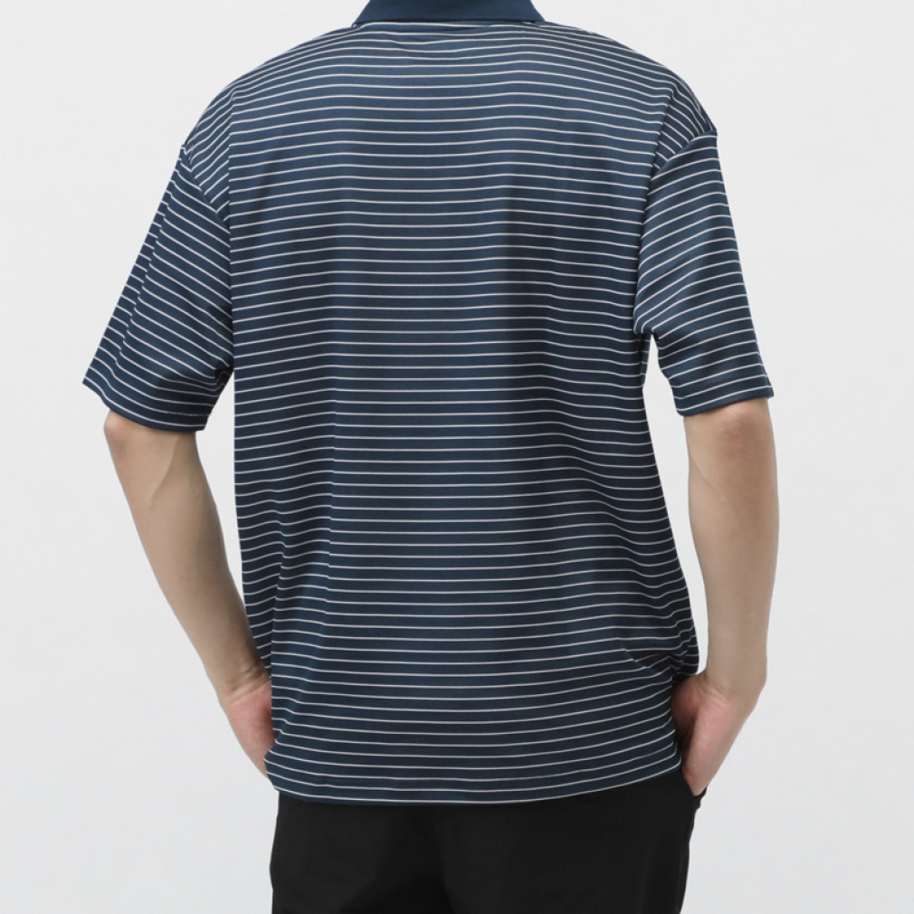 ティゴラ メンズ 半袖 ポロシャツ ボーダーポロシャツ SOLOTEX(R)使用