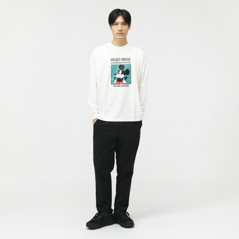 ディズニー メンズ 長袖 Tシャツ ロングTシャツ ミッキー TRDN