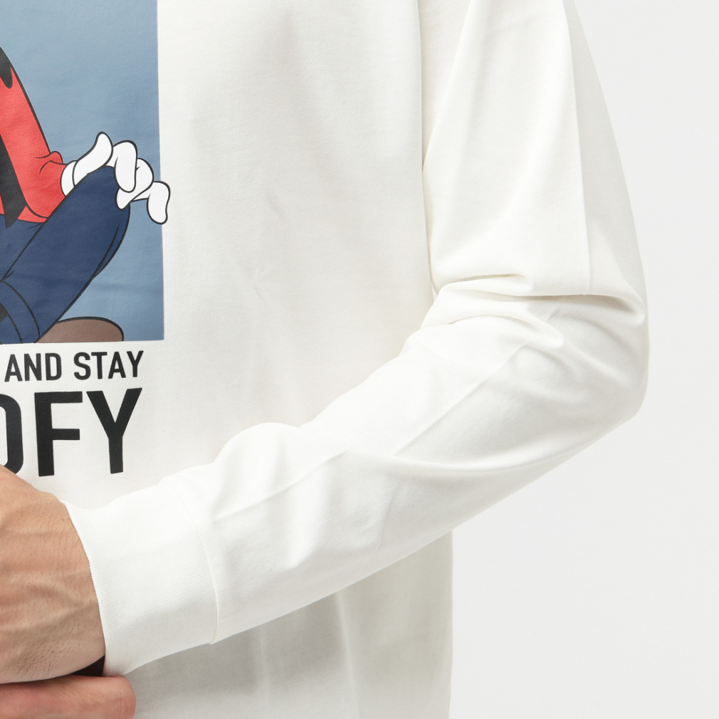 ディズニー メンズ 長袖 Tシャツ ロングTシャツ グーフィー TRDN