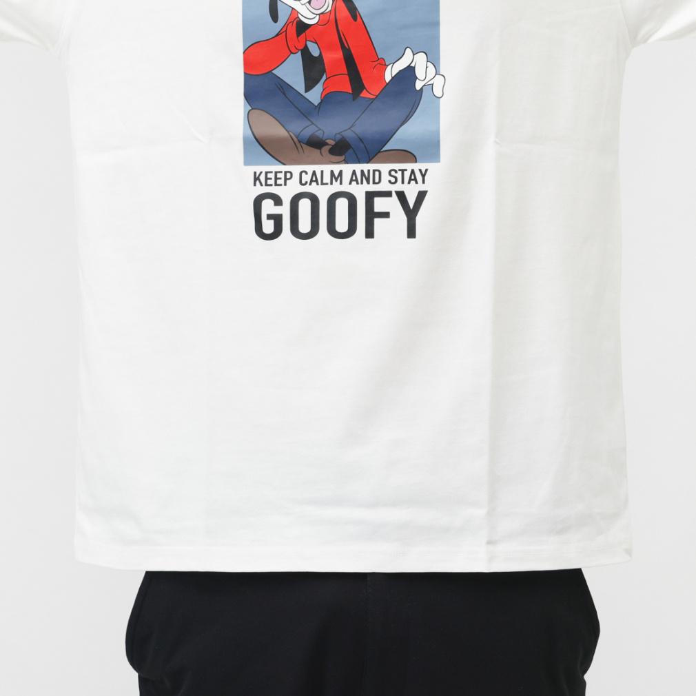 ディズニー メンズ 長袖 Tシャツ ロングTシャツ グーフィー TRDN