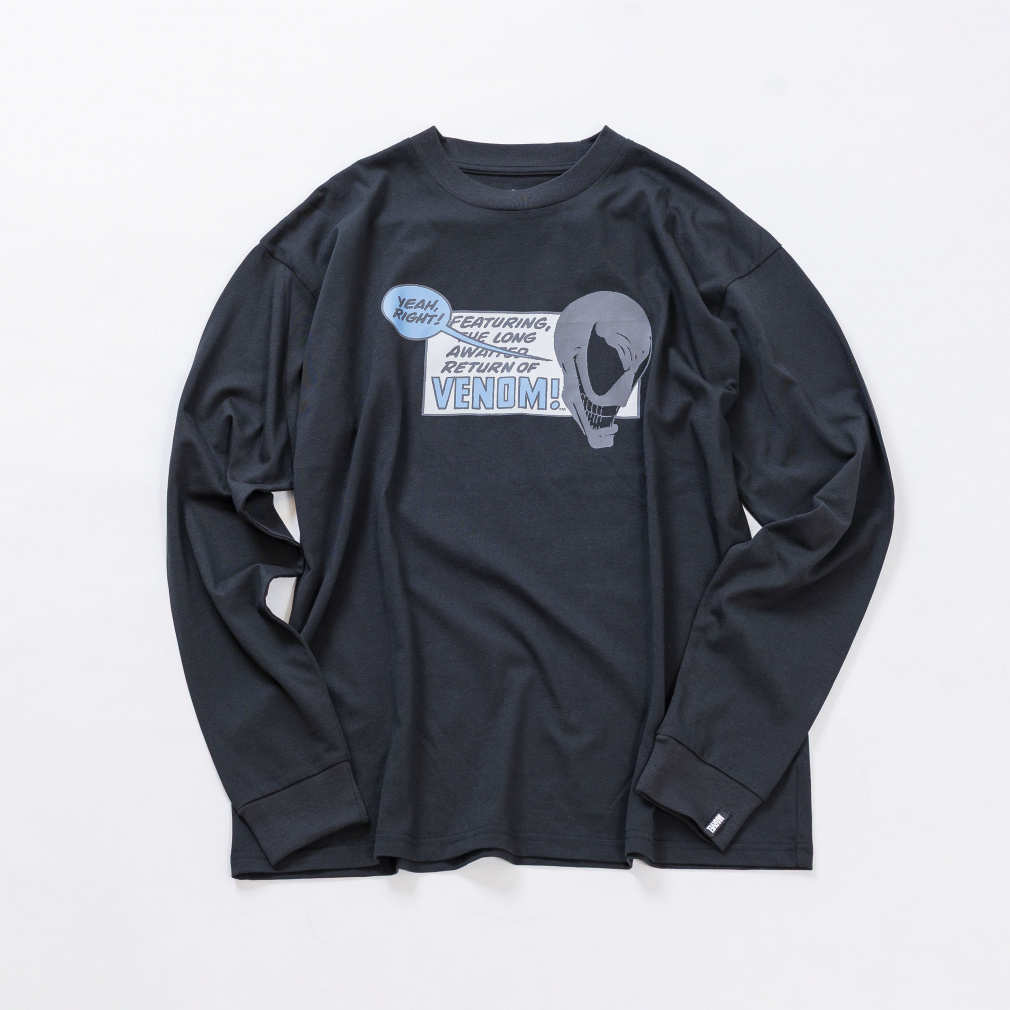マーベル メンズ 長袖 Tシャツ ロングTシャツ ヴェノム TRMV-9C11575TL