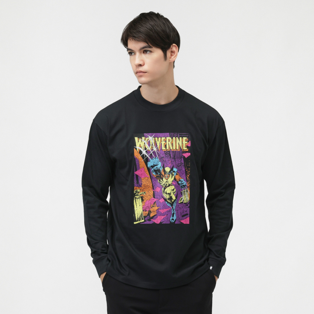 マーベル メンズ 長袖 Tシャツ ロングTシャツ TRMV-9C11565TL スポーツ