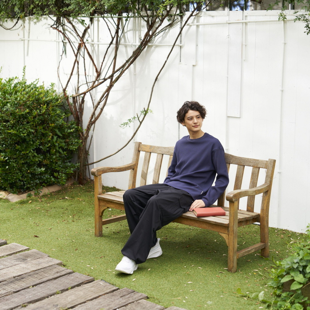 ティゴラ メンズ 長袖 Tシャツ ワッフルロングTシャツ TR-9C1625TL