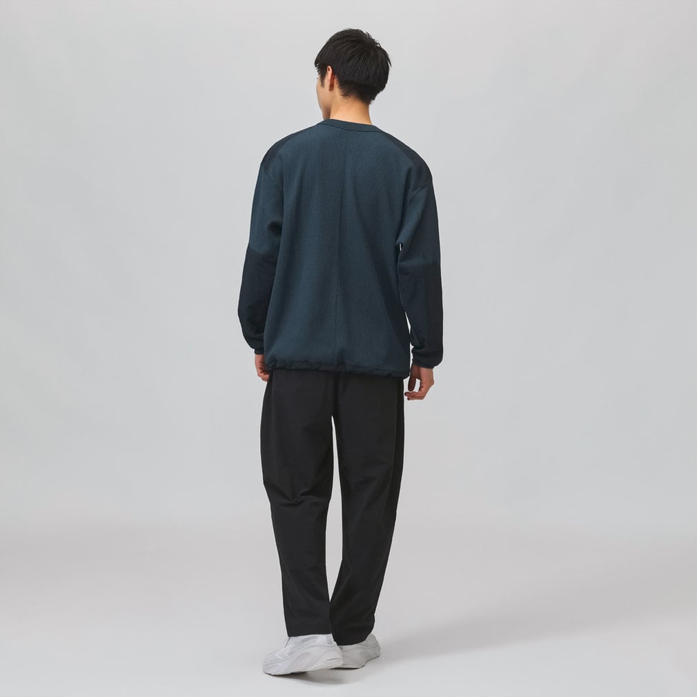 ティゴラ メンズ 長袖 Tシャツ ワッフルポケットロングTシャツ TR
