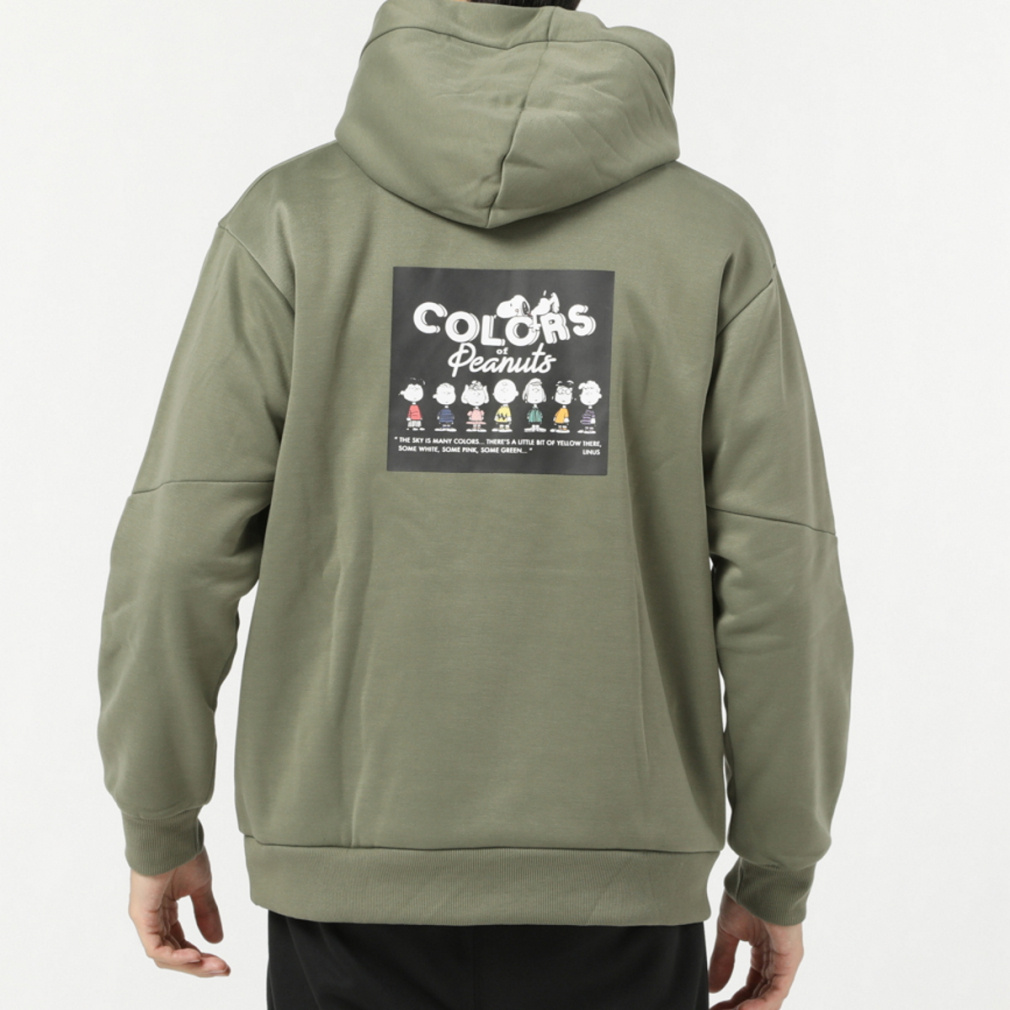 ピーナッツ スヌーピー メンズ スウェットパーカー 裏起毛スウェット