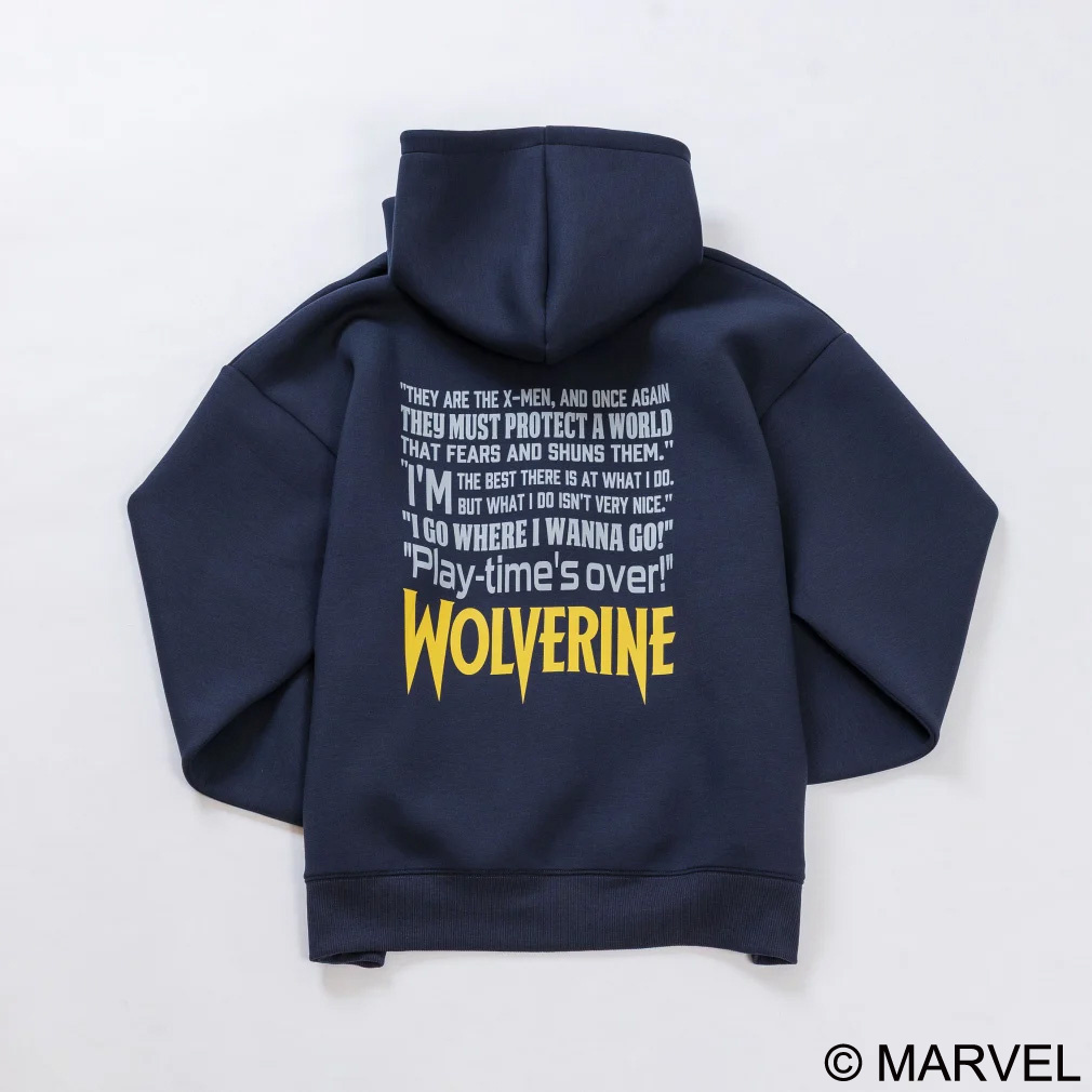 マーベル メンズ スウェット フルジップ スウェットジップパーカー