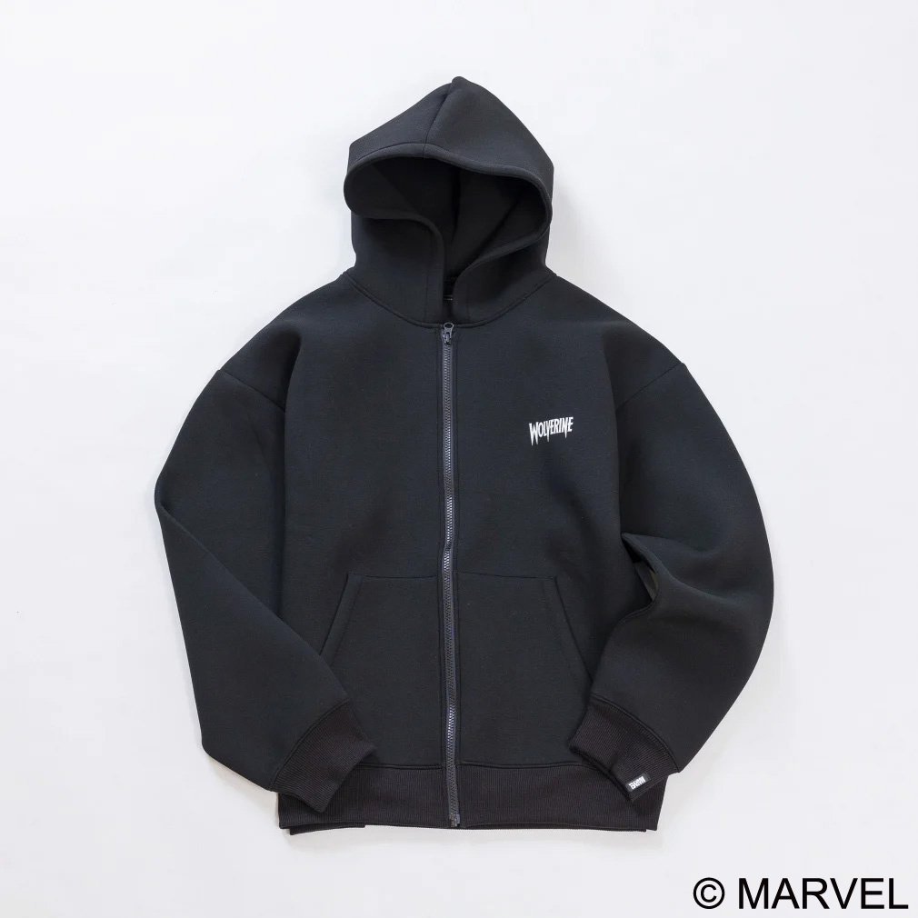 マーベル メンズ スウェット フルジップ スウェットジップパーカー